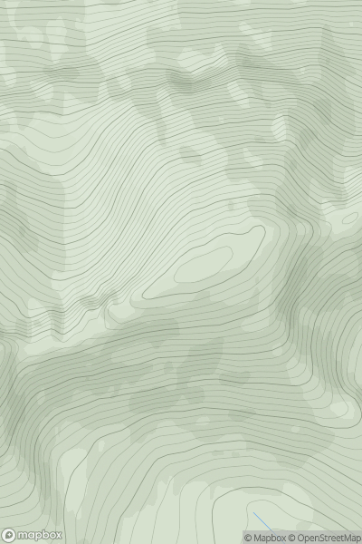 Thumbnail image for Meall Mor [Kyle of Lochalsh to Garve] [NH072405] showing contour plot for surrounding peak